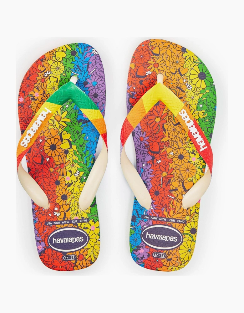 Top Pride Premium Beige 37 38 Flip Flops Womens