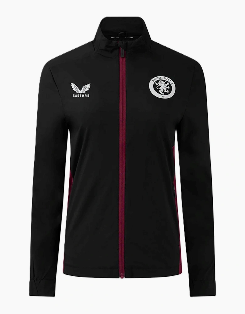 Solid Patterned Zipped Pocket Track Jacket
