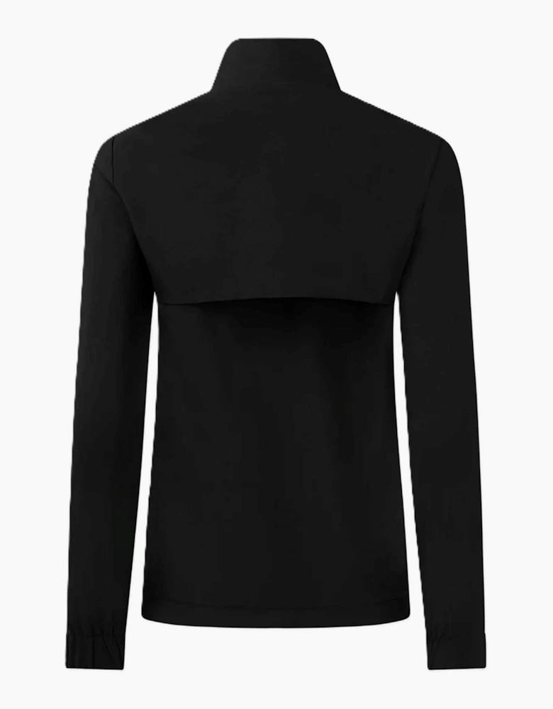Solid Patterned Zipped Pocket Track Jacket