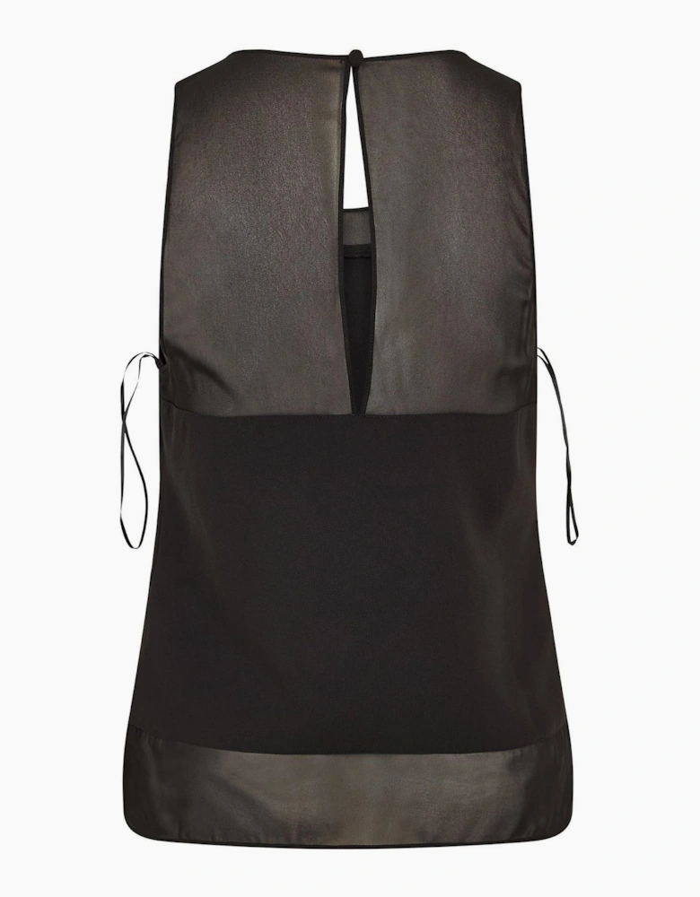 Baker Sleeveless Top with Panel Detail