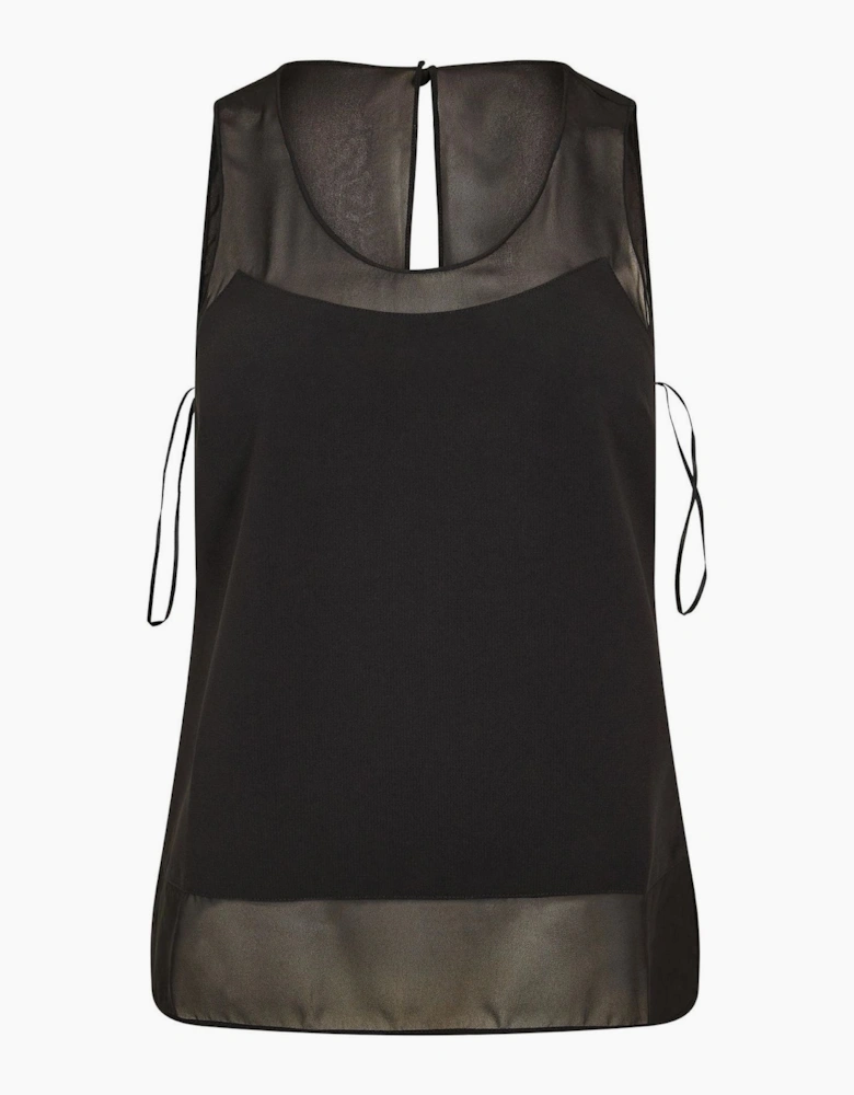Baker Sleeveless Top with Panel Detail