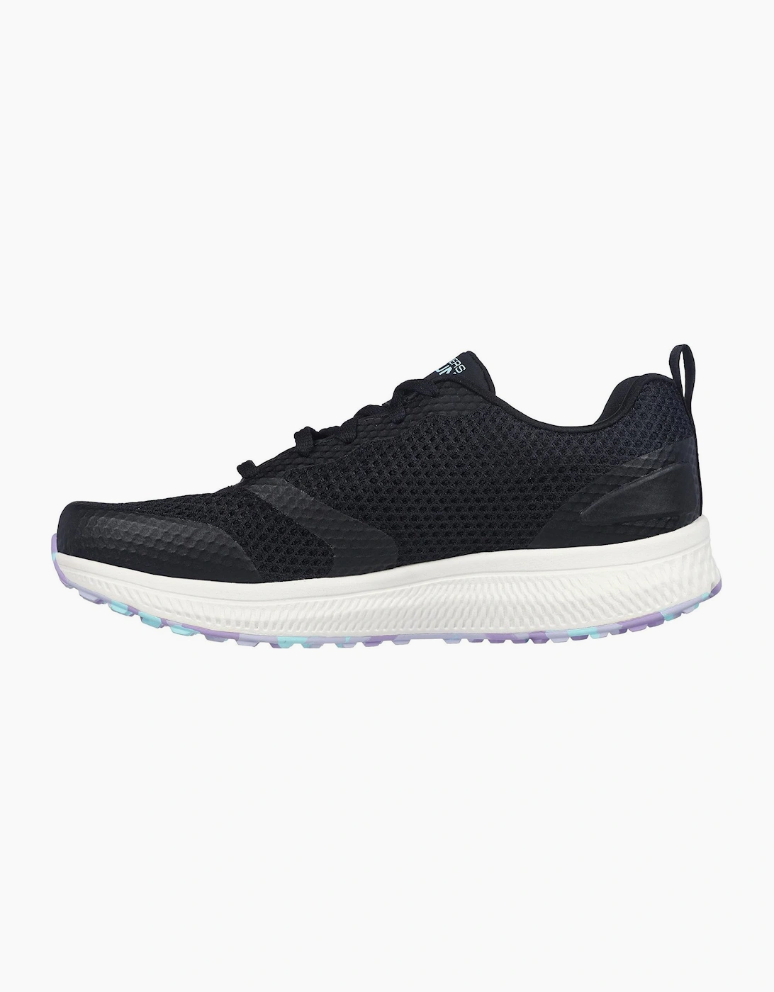 Mesh Lace Up W Marbled Rub Slip On Trainers Womens