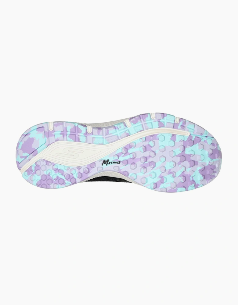 Mesh Lace Up W Marbled Rub Slip On Trainers Womens