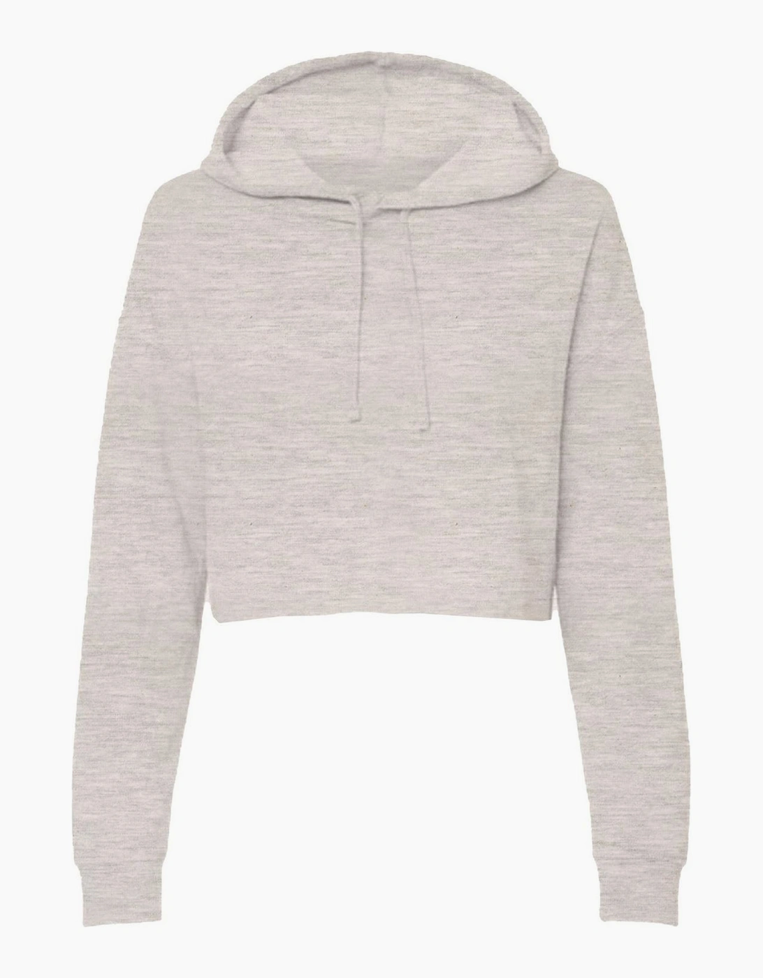 Miso Women's Cream/Brown Cropped Hoodie - Size: 10