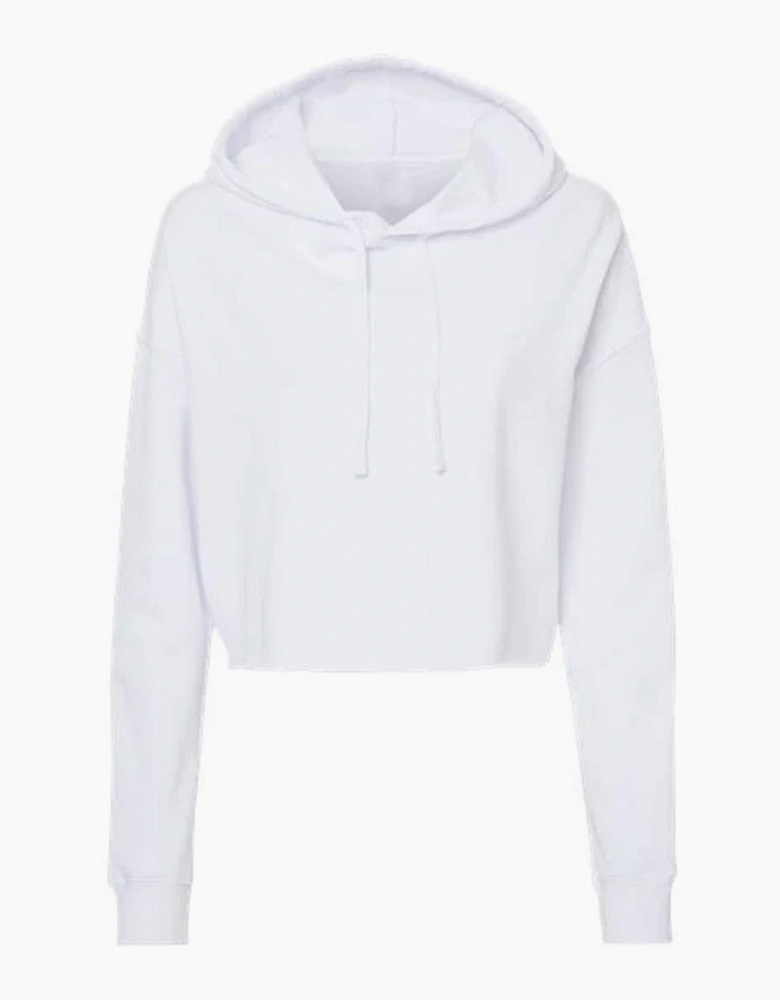 Miso Women's White Cropped Hoodie - Size 14