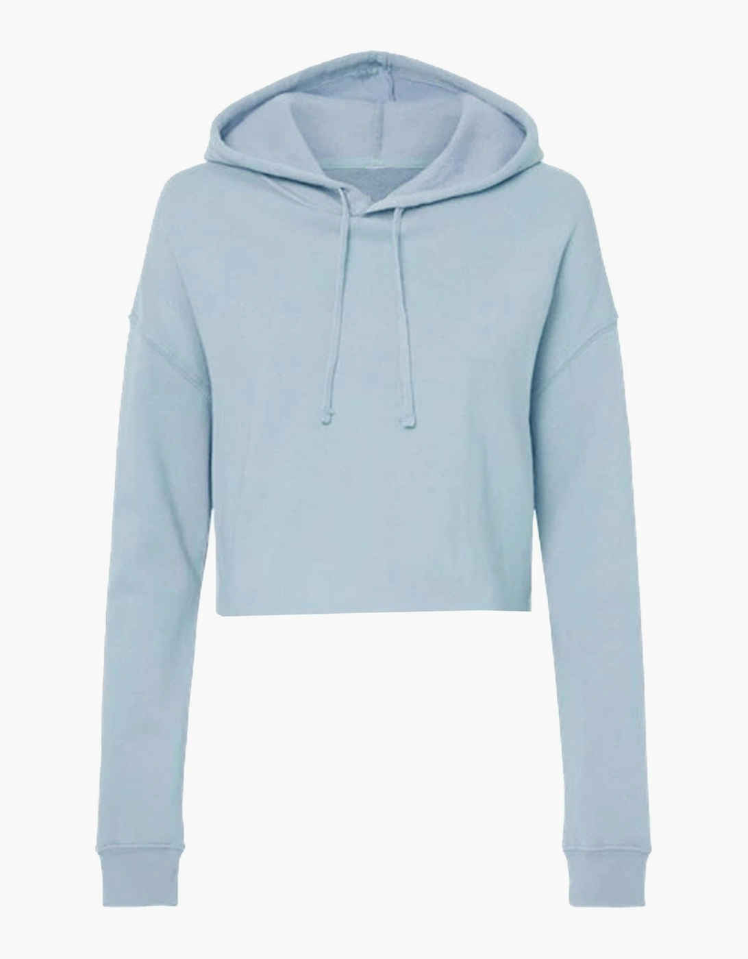 Miso Women's Blue Cropped Hoodie - Size: 12