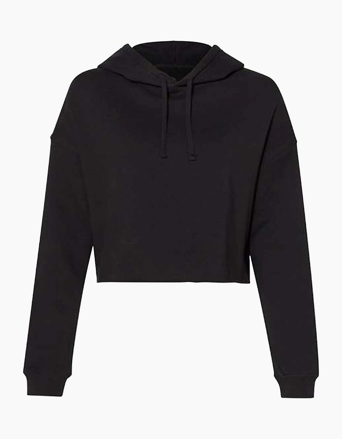 Miso Women's Black Cropped Hoodie - Size 18