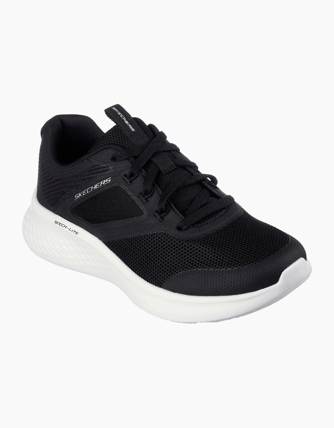 Hotmelt Overlay Mesh Lace Up Slip On Trainers