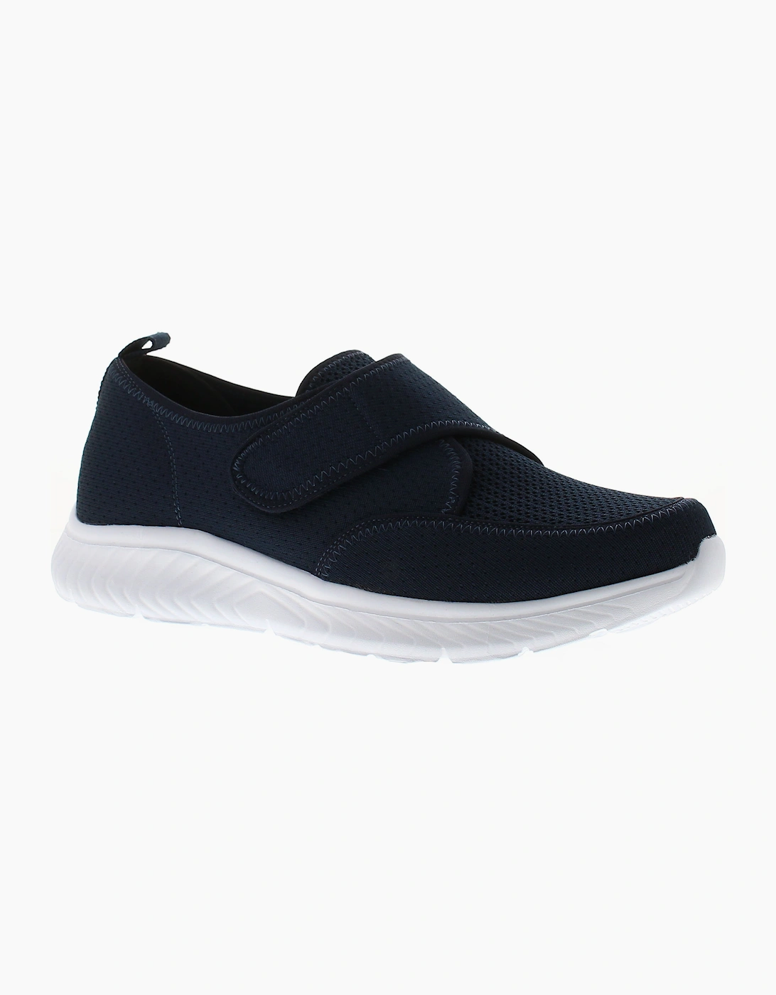 Comfisole Mens Trainers Punchy Touch Fastening navy UK Size, 6 of 5
