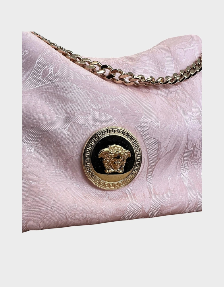 Hobo Medusa Head Floral Large Shoulder Bag Pink