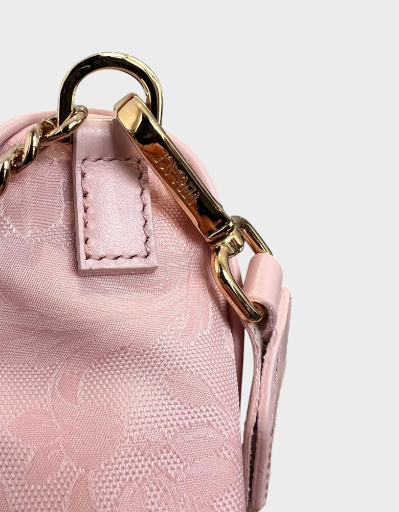 Hobo Medusa Head Floral Large Shoulder Bag Pink