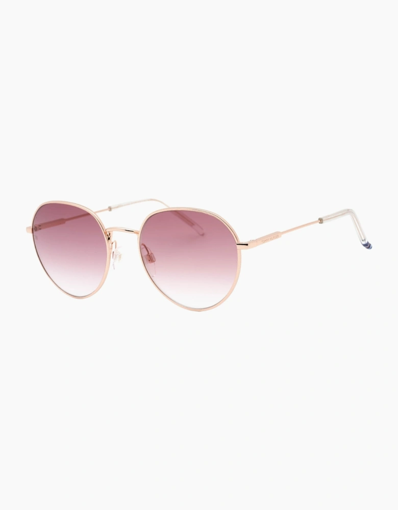Tommy Hilfiger Pink DS Lens Copper Gold Sunglasses