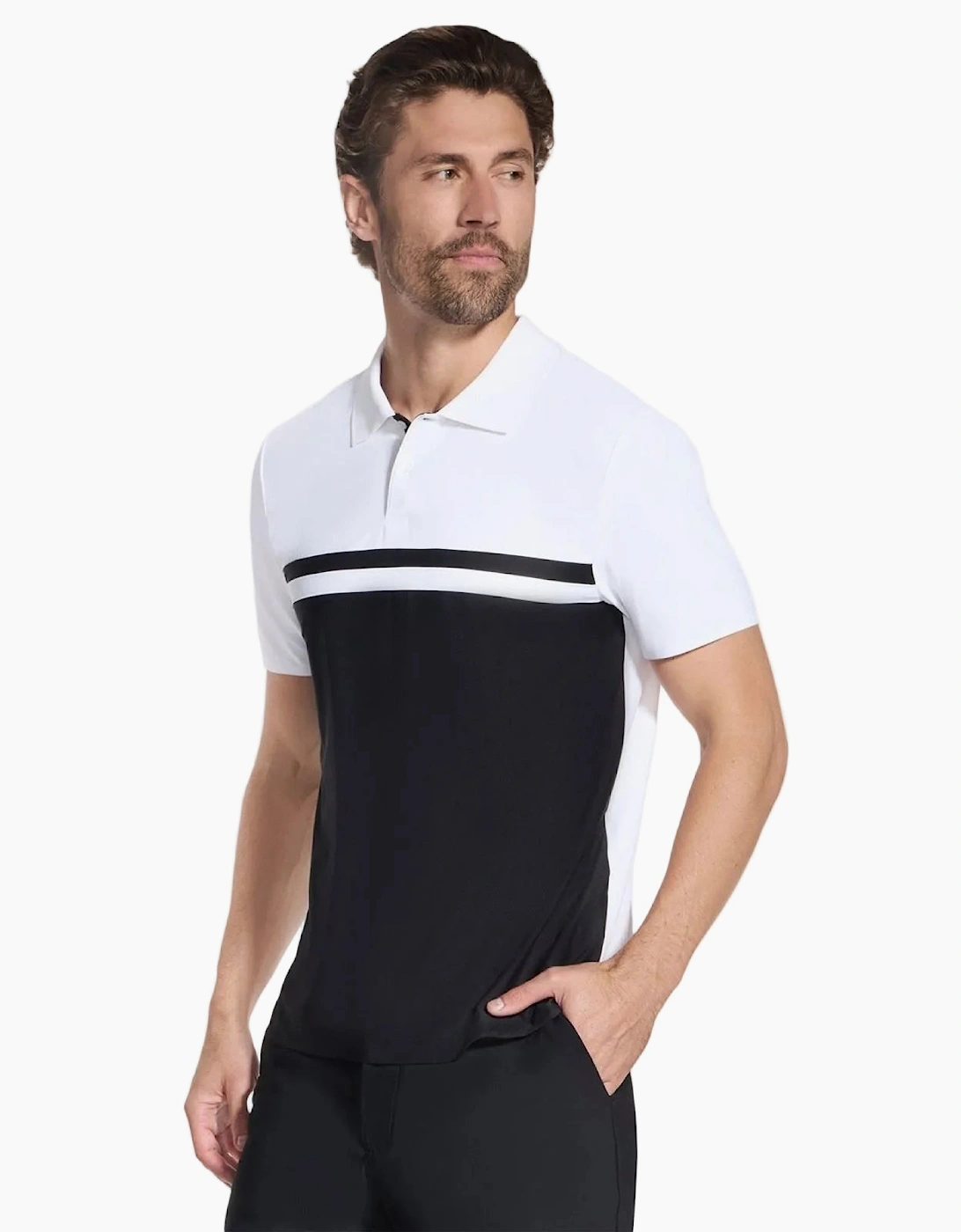 Skechers Skechers Ace Tour Polo Polyester Men's White Polo Shirt, 4 of 3