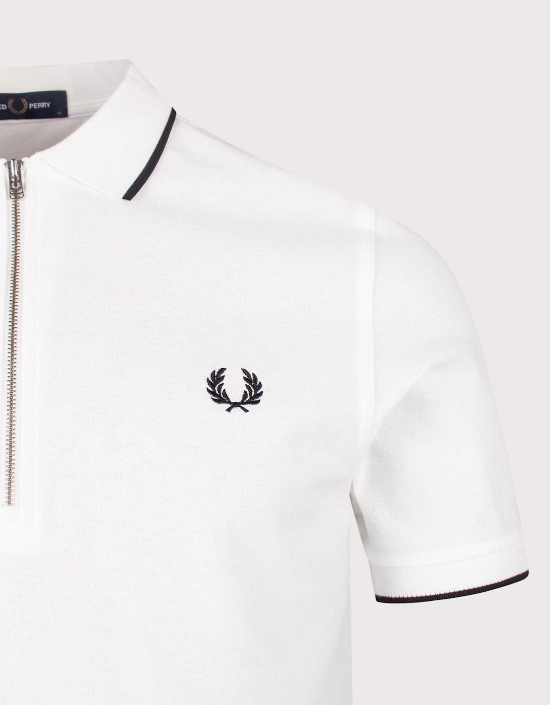 Regular Fit Crepe Piqué Polo Shirt