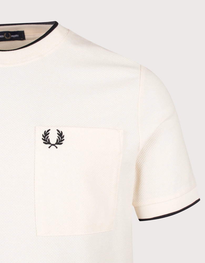 Regular Fit Pocket Detail Piqué T-Shirt