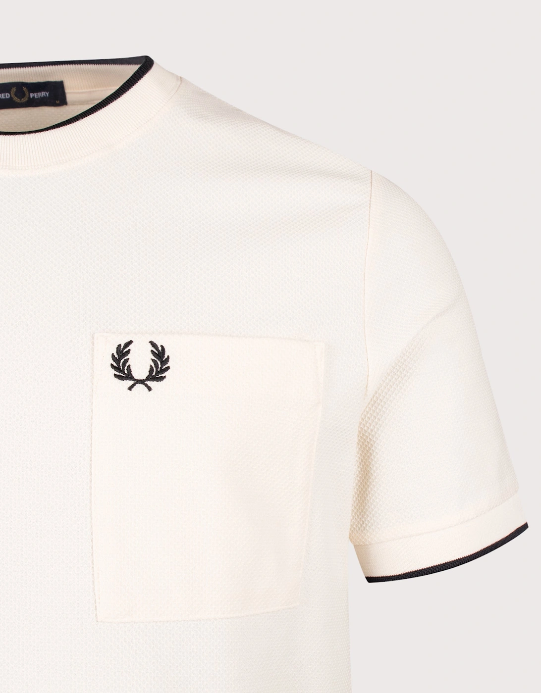 Regular Fit Pocket Detail Piqué T-Shirt