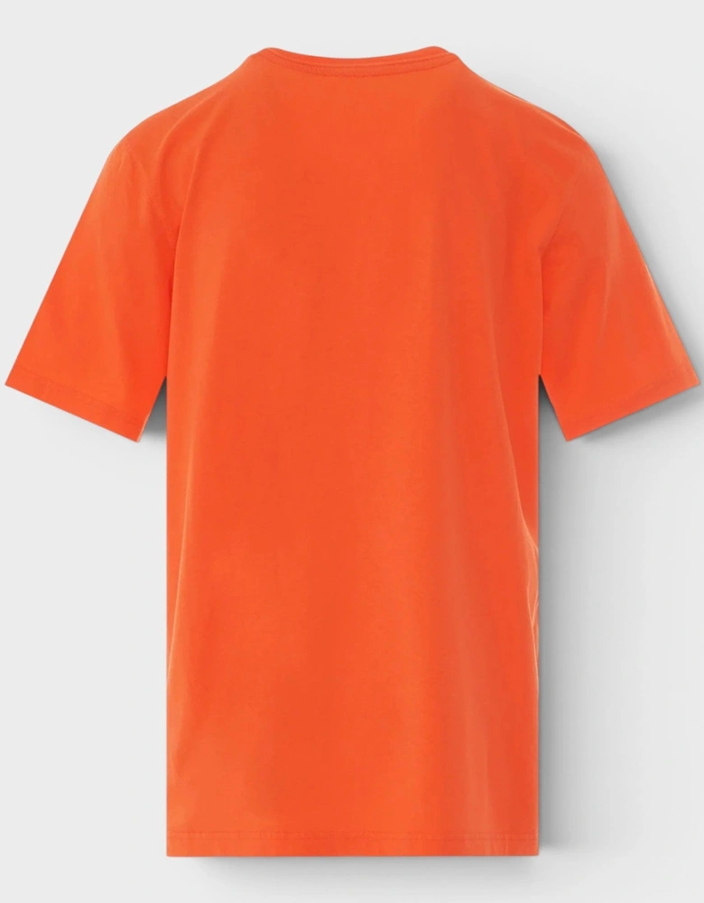 Heron Oversized T-Shirt Orange Black