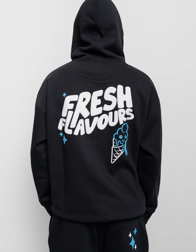 Fresh Couture Fresh Flavours Hoodie - Black/Blue