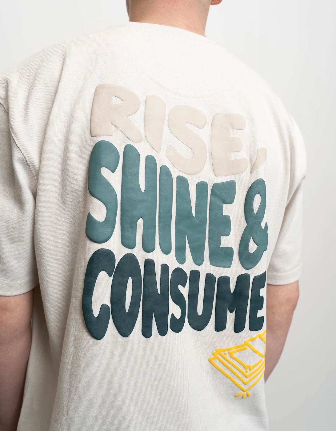 Fresh Couture Rise T-Shirt - Ecru / Green, 6 of 5