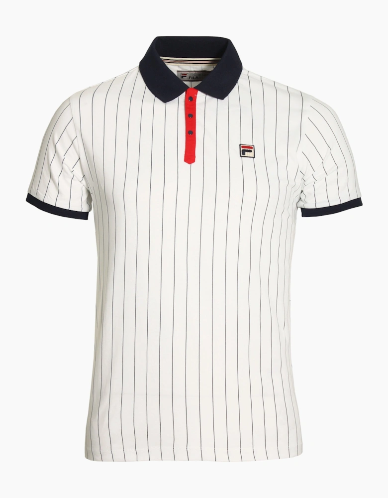 BB1 Classic Stripe Polo Shirt | White Fila