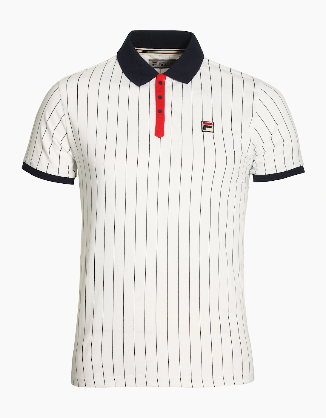 BB1 Classic Stripe Polo Shirt | White Fila, 3 of 2
