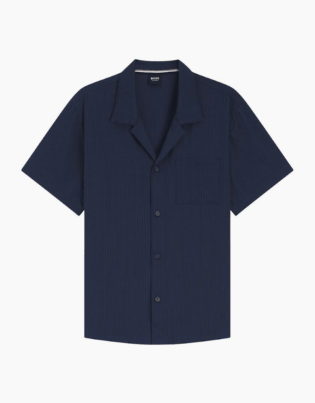 Relax Navy Textured Beach Shirt, 4 of 3