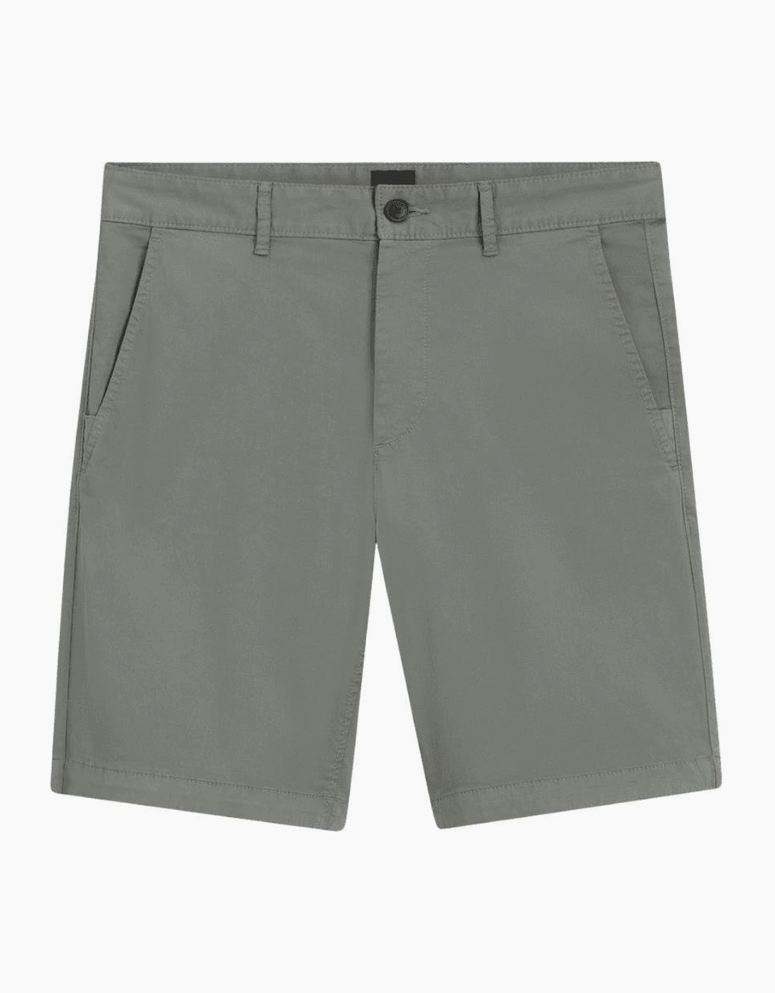 Cotton Slim Fit Grey/Green Chino Shorts, 4 of 3