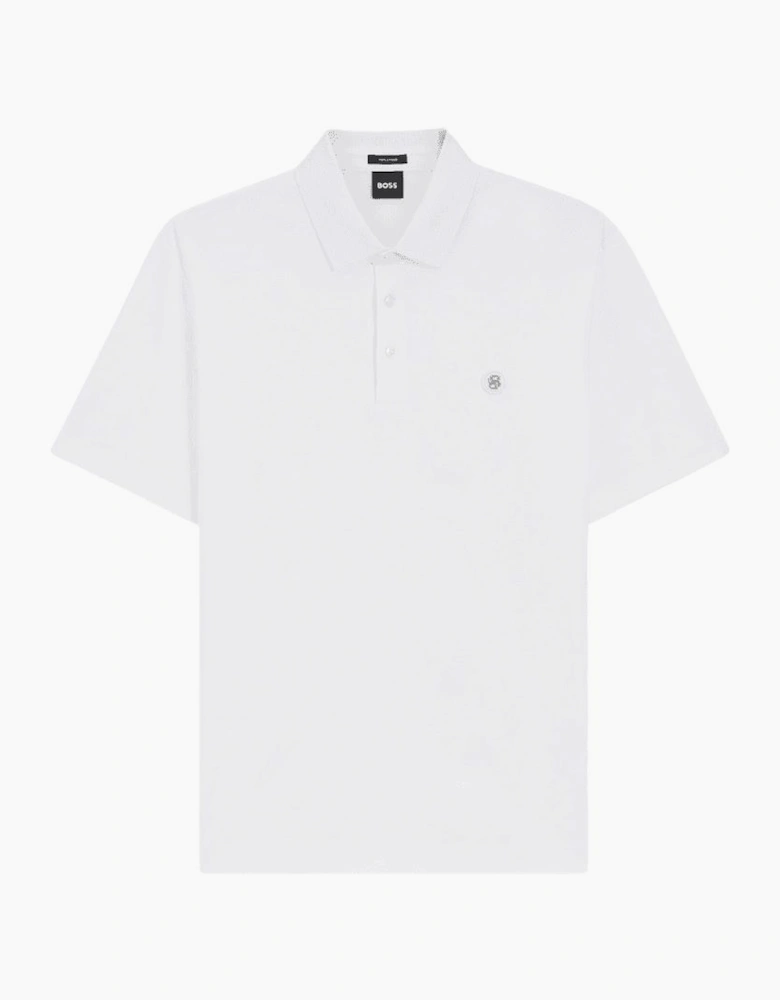 C-Parris 01 White Mercerised Polo Shirt