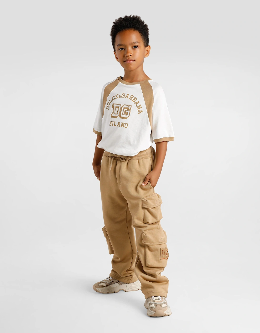 Dolce & Gabbana Boys Milano Logo T-Shirt in White