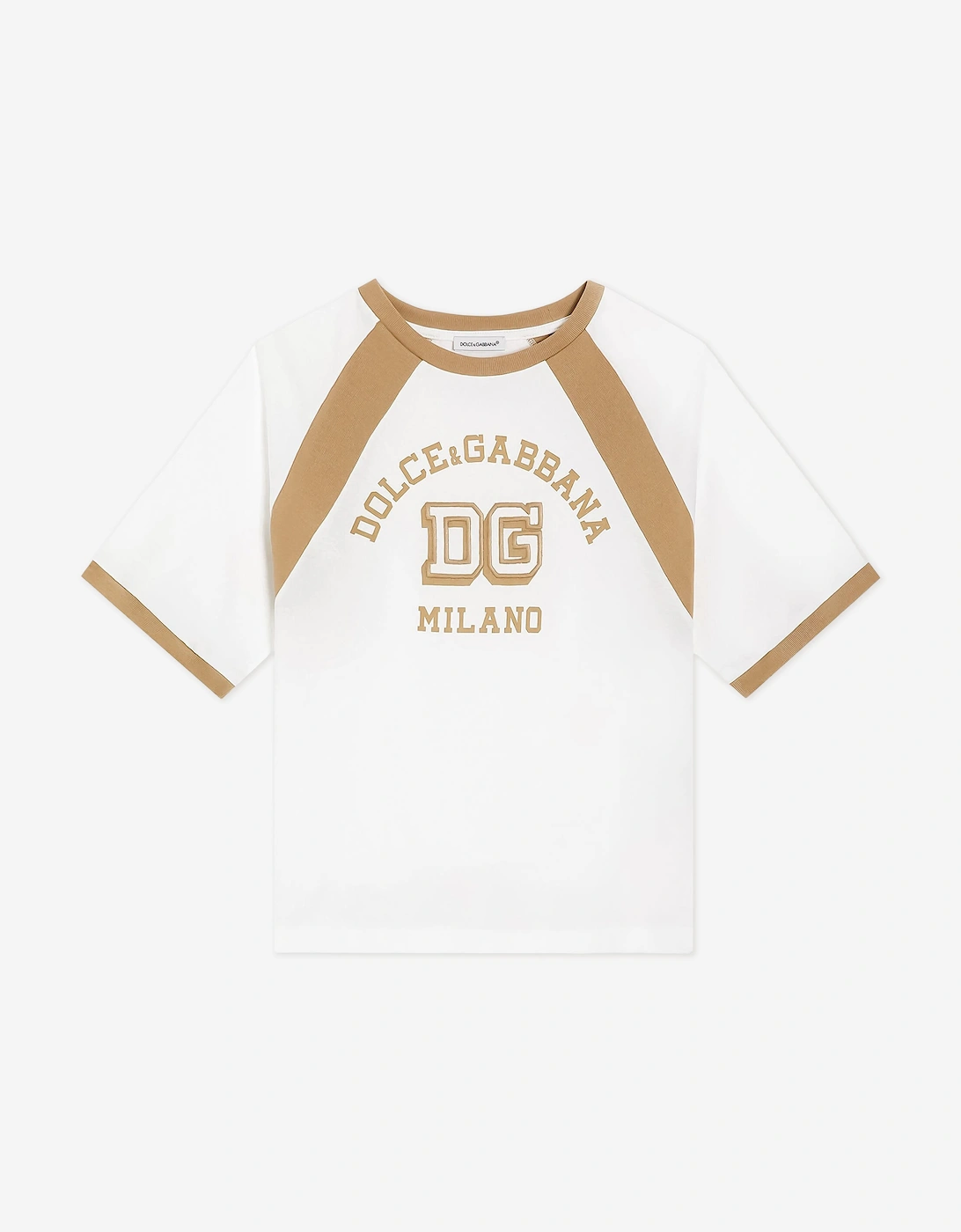 Dolce & Gabbana Boys Milano Logo T-Shirt in White