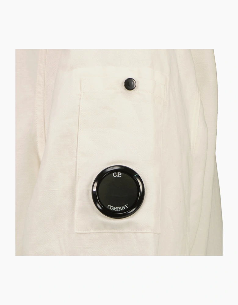 Cotton/Linen Lens Overshirt