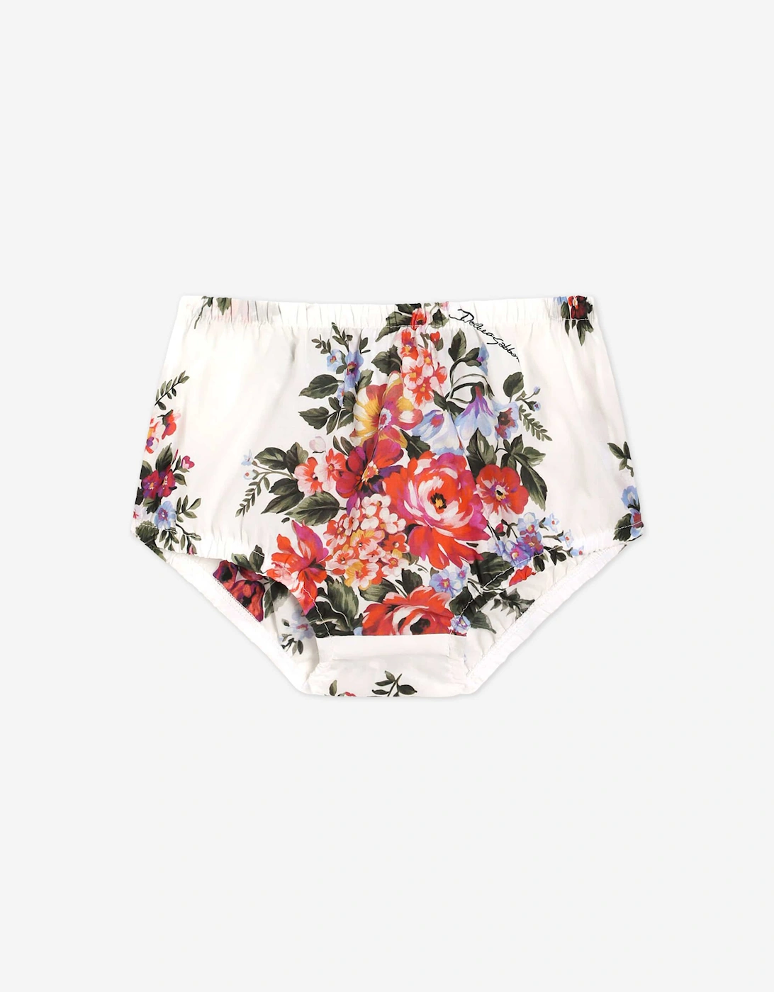 Dolce & Gabbana Baby Girls Floral Dress with Knickers in Multicolour