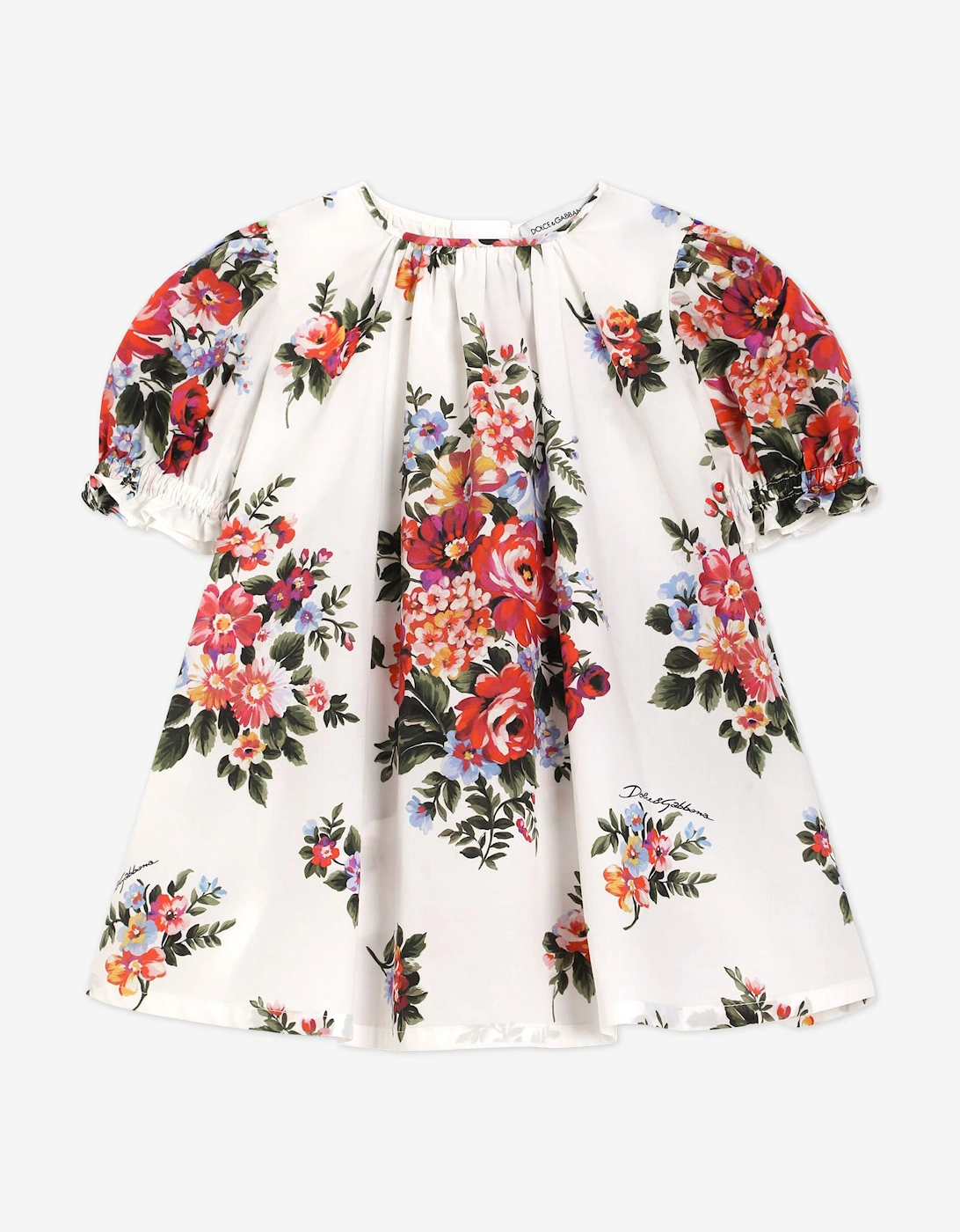 Dolce & Gabbana Baby Girls Floral Dress with Knickers in Multicolour
