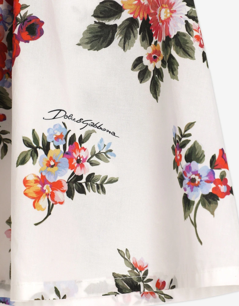 Dolce & Gabbana Baby Girls Floral Dress with Knickers in Multicolour