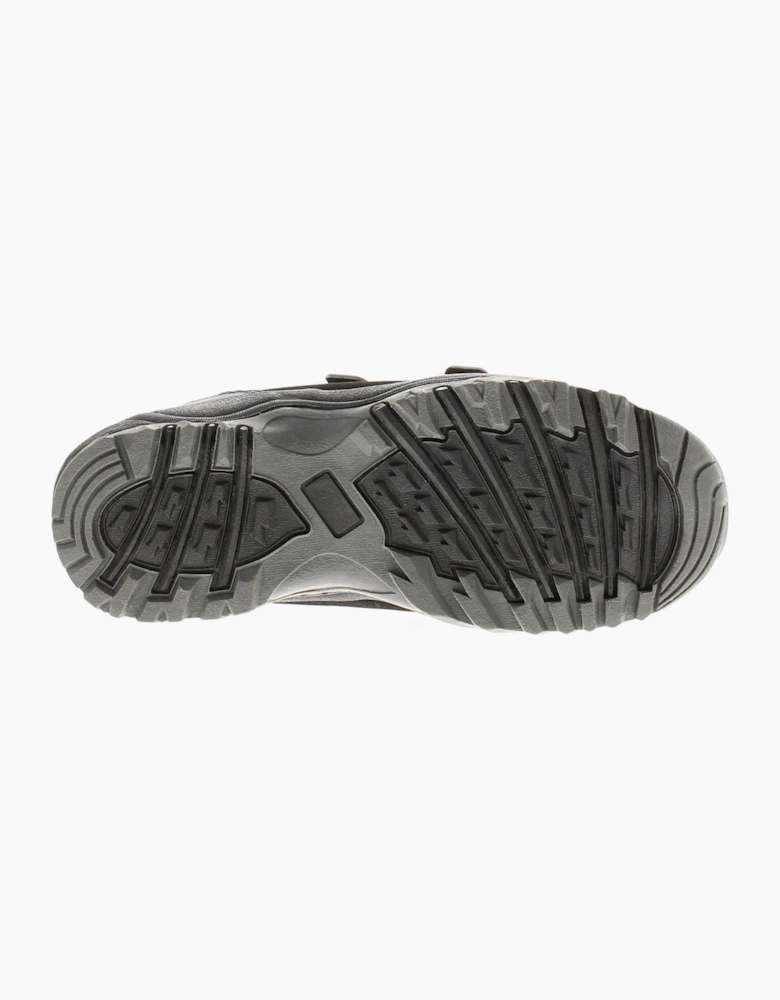 X-Hiking Mens Trail Shoes Carnvel Touch Fastening black UK Size
