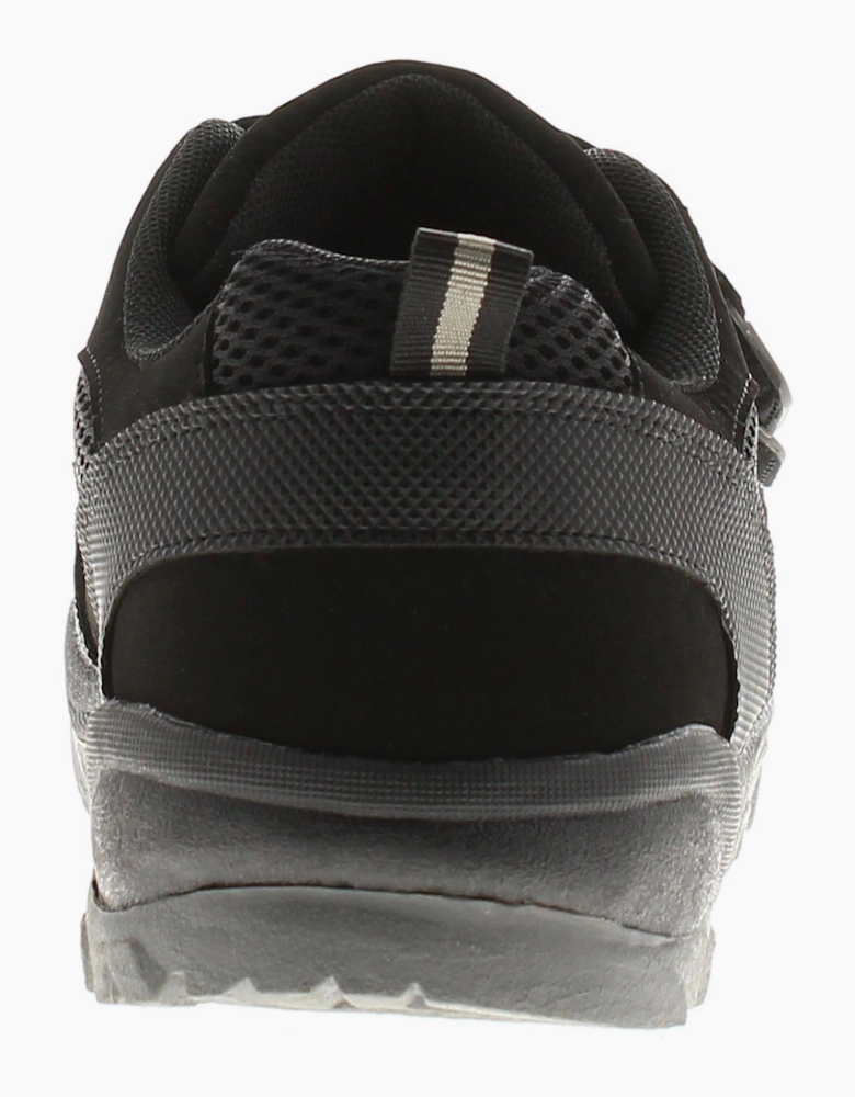 X-Hiking Mens Trail Shoes Carnvel Touch Fastening black UK Size