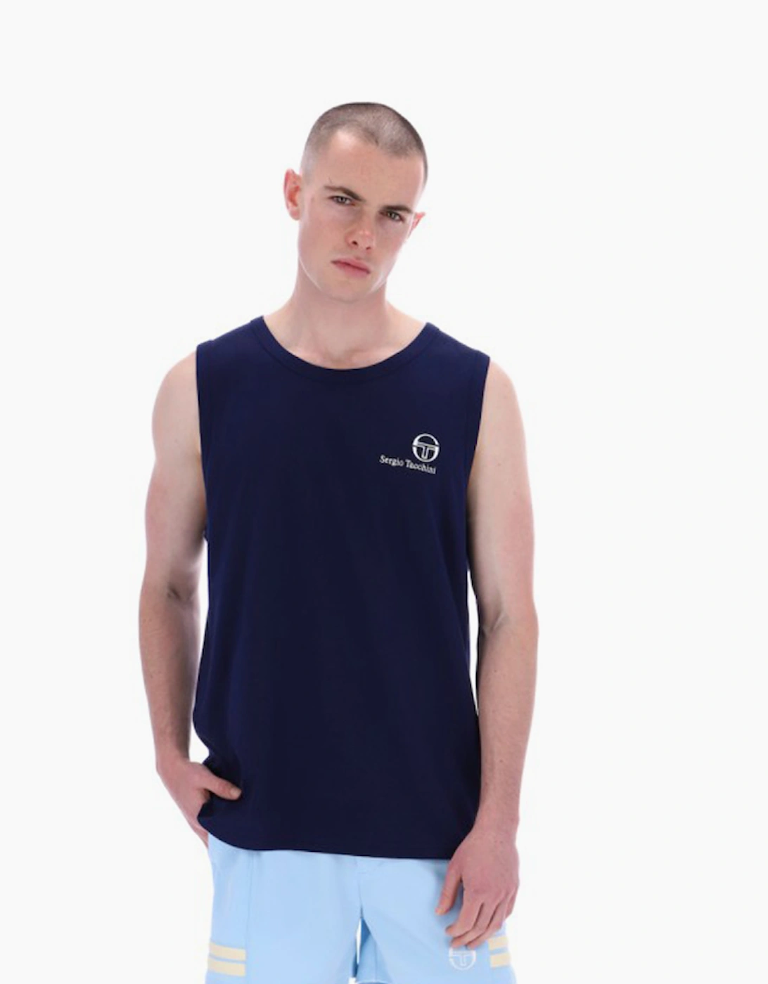Sergio Tacchini Unisex Navy Sawyer Vest - Size Regular/40/14