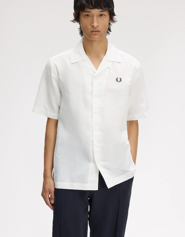 Fred Perry Linen Blend Revere Collar Shirt