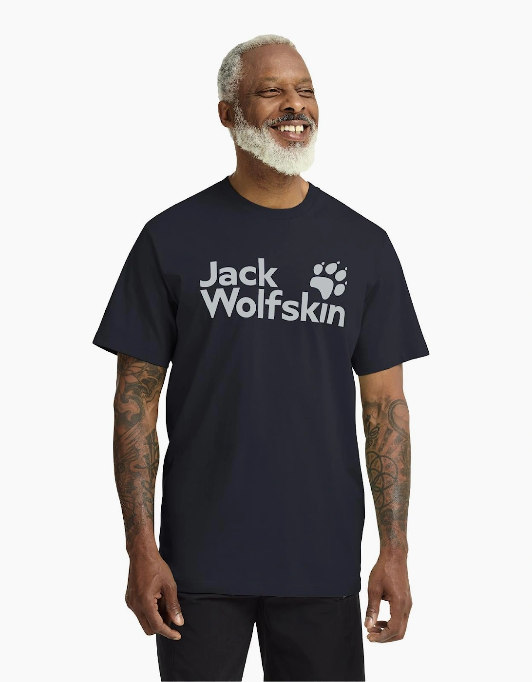 Jack Wolfskin Mens Brand Short Sleeve T-Shirt