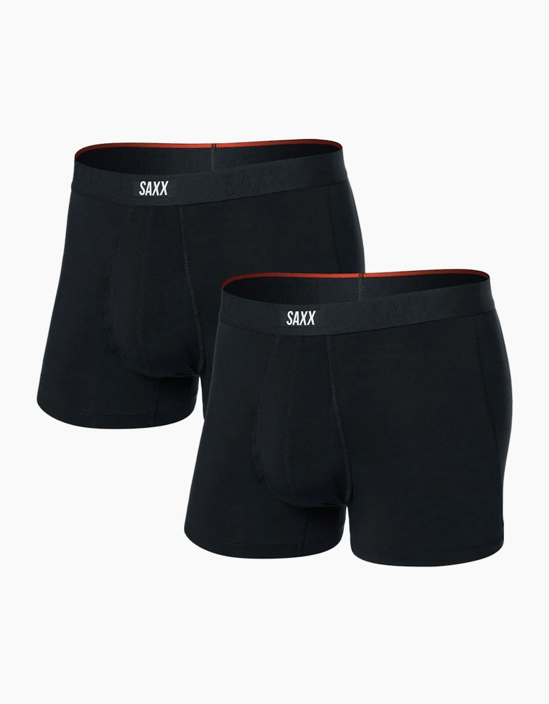 Saxx Mens Vibe XTRA Soft Comfort 2 Pack Boxer Shorts, 2 of 1