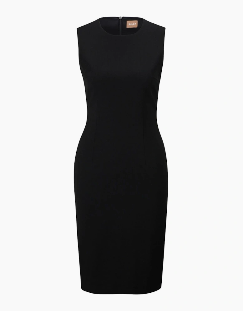 Dirulah Crew Neck Sleeveless Knee Length Dress