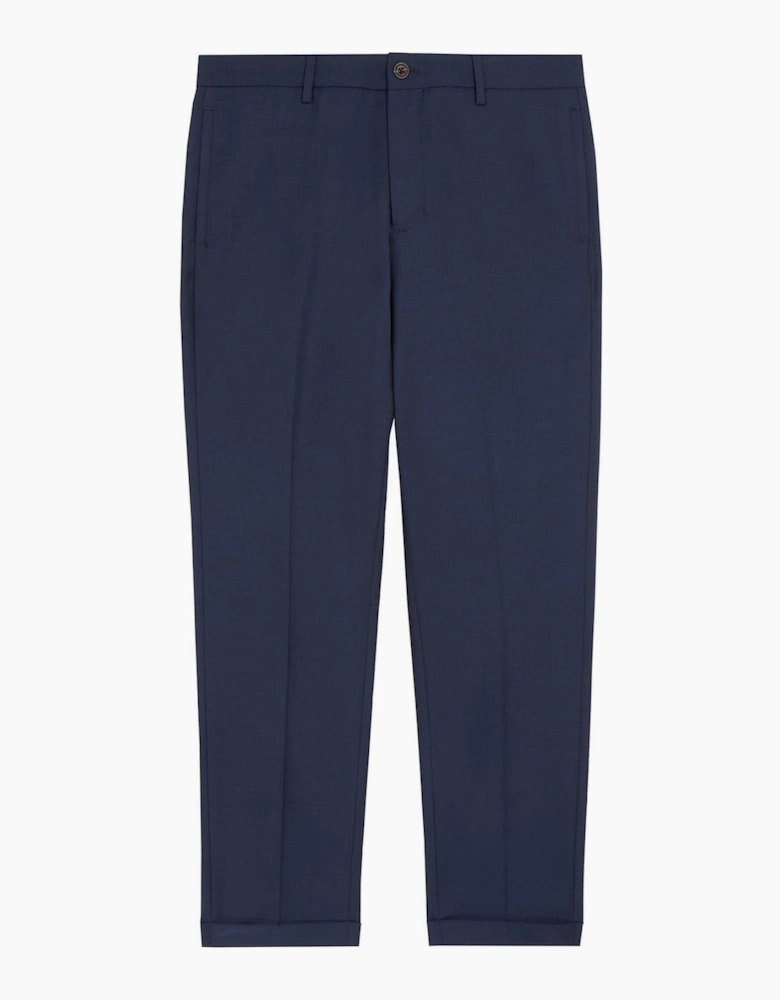 Solid Patterned Straight Chinos