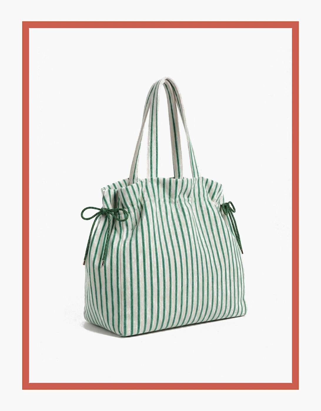 Deckchair Cotton Towelling Tote - Green