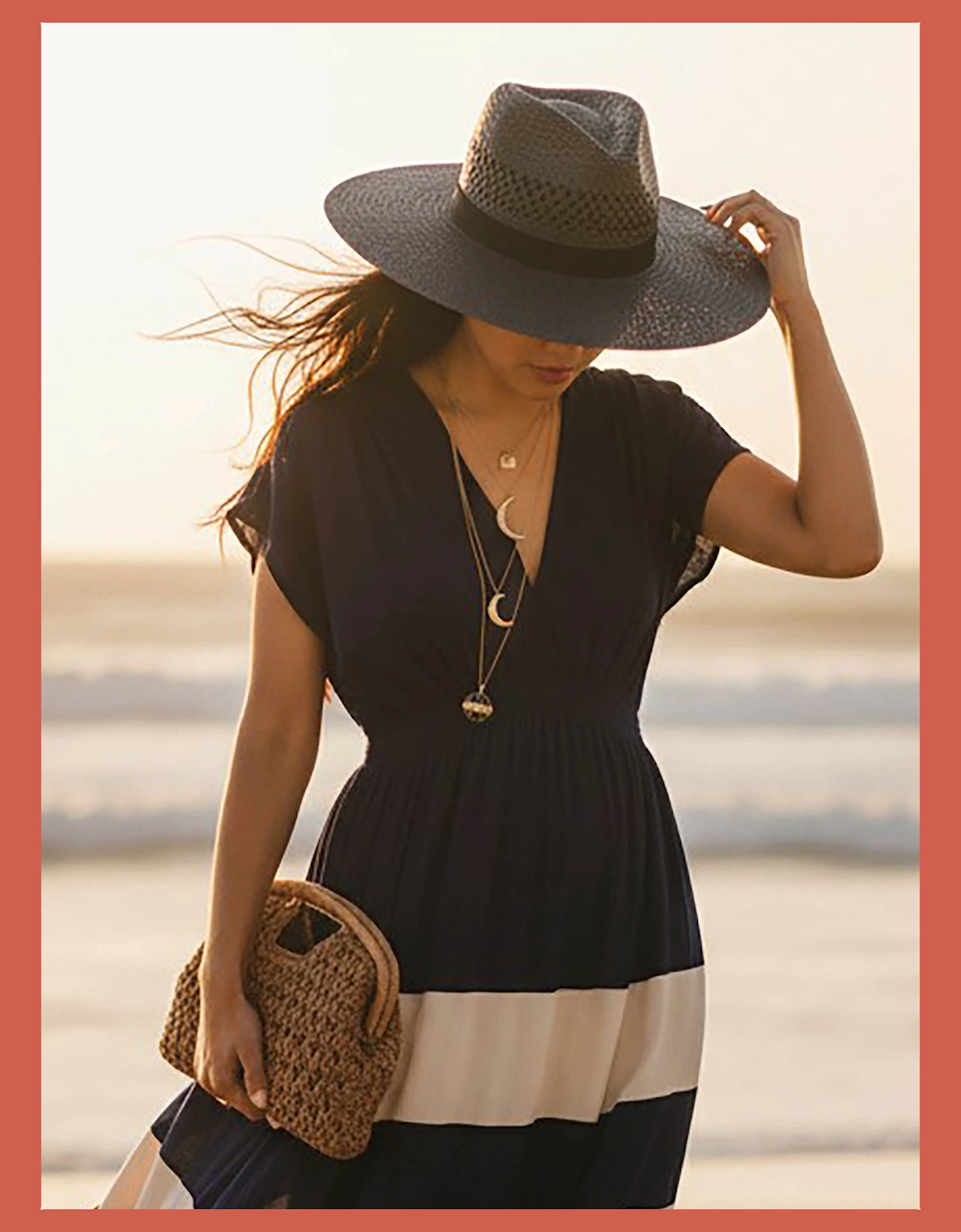 Nooki Design Women's Black Beth Oversized Fedora Hat  One