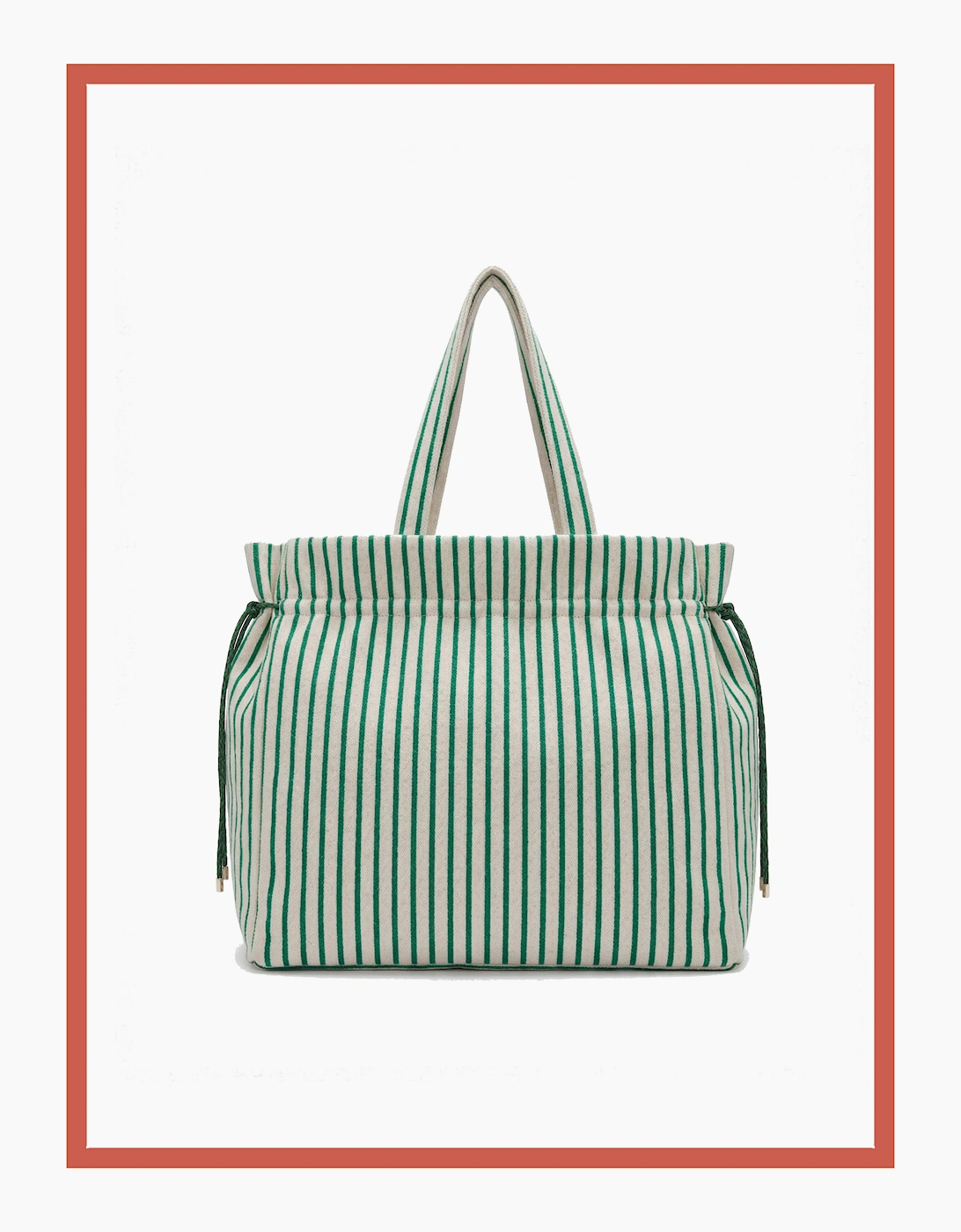 Deckchair Cotton Towelling Tote - Green