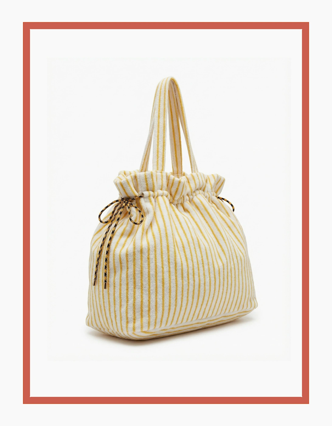 Deckchair Cotton Towelling Tote - Yellow