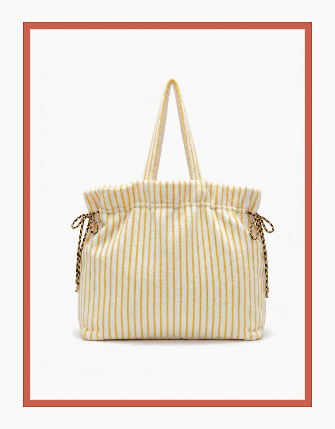 Deckchair Cotton Towelling Tote - Yellow
