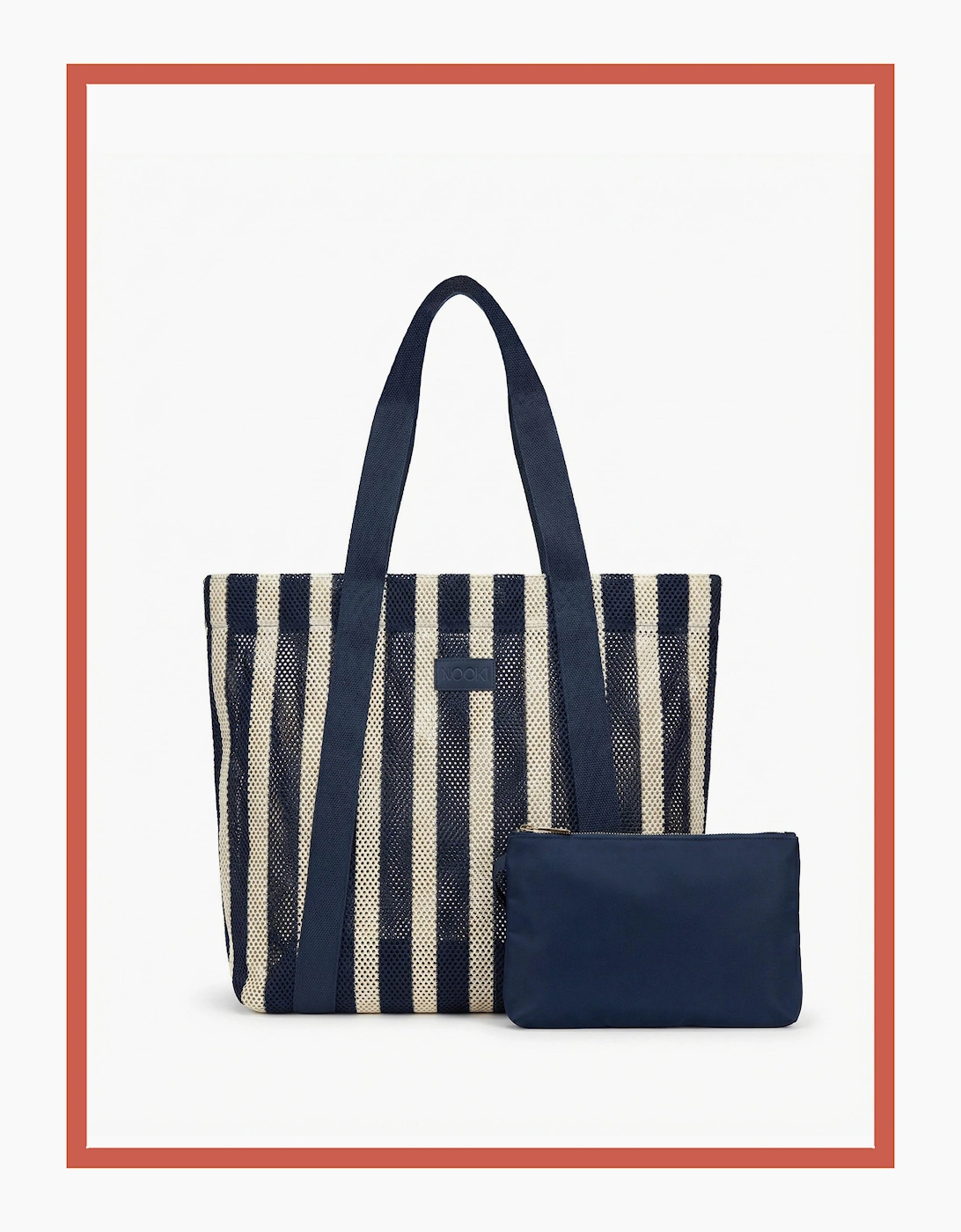 Hackney Stripe Shopper Bag - Blue Mix