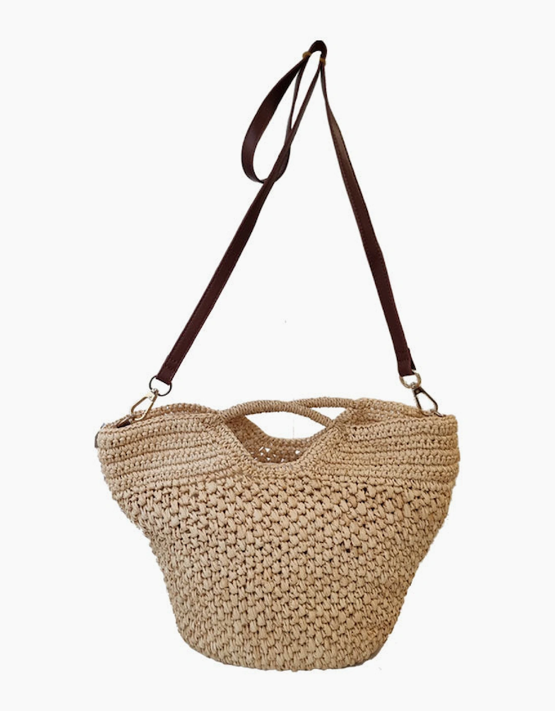 Rada Natural Raffia Crossbody Bag