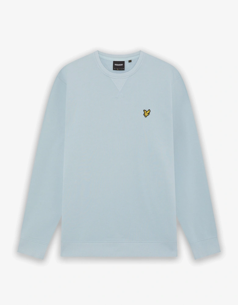 Lyle & Scott Mens Crew Neck Sweatshirt - W596 Opal Blue